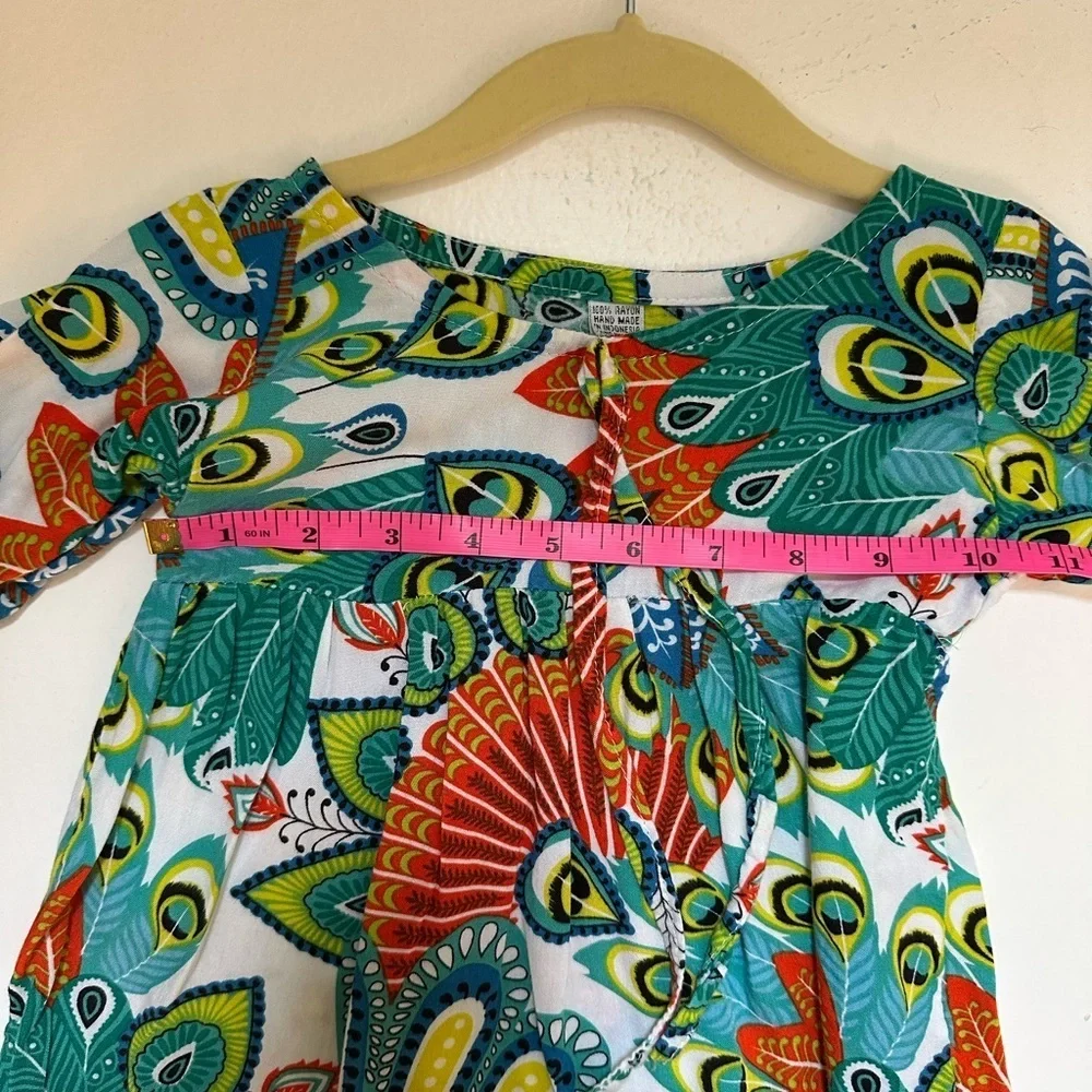 Sister & Me matching tropical print Cover ups Tops size xsmall & Large